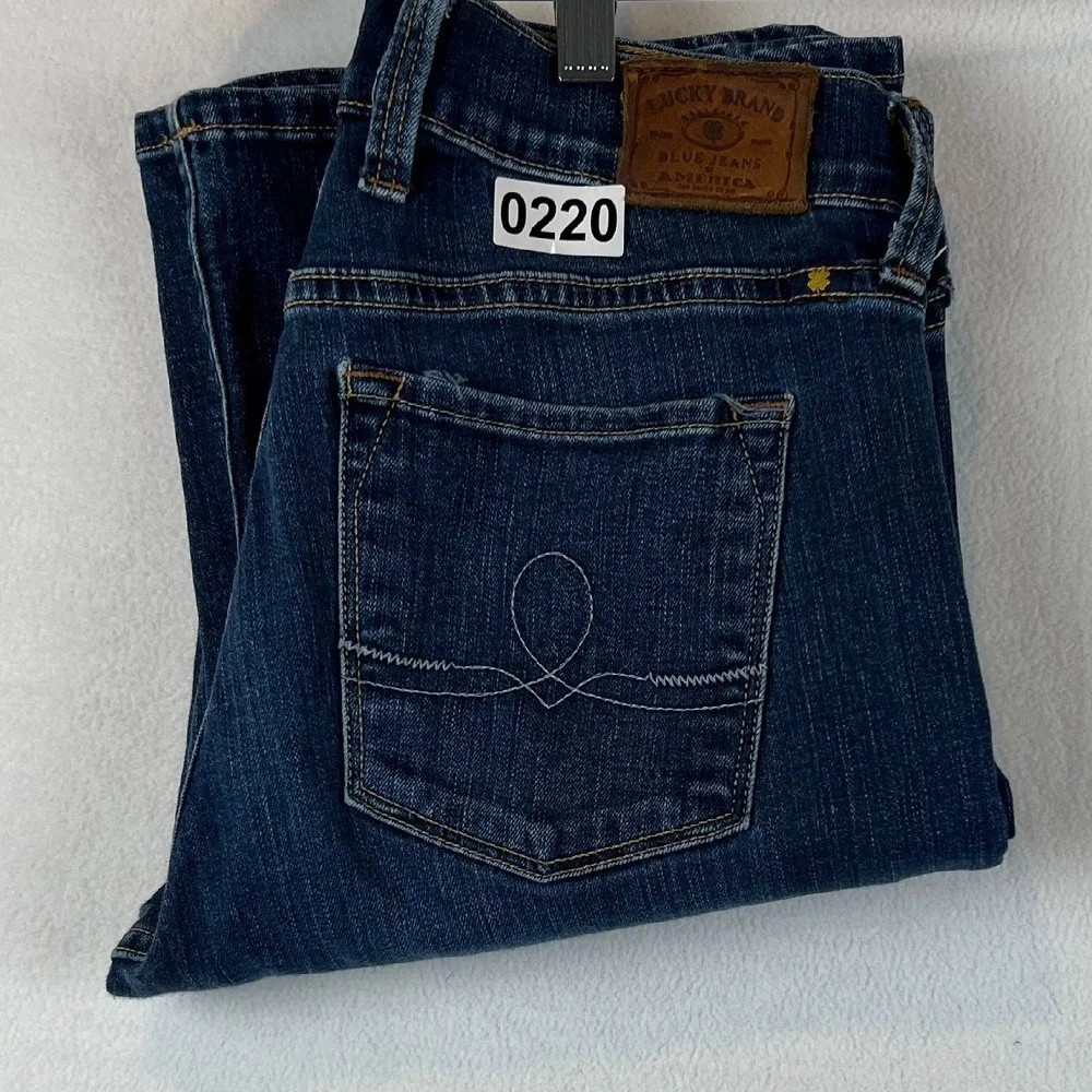 Lucky Brand Sofia Bootcut Jeans Dark Wash Denim Classic Style Womens 4‎ 27